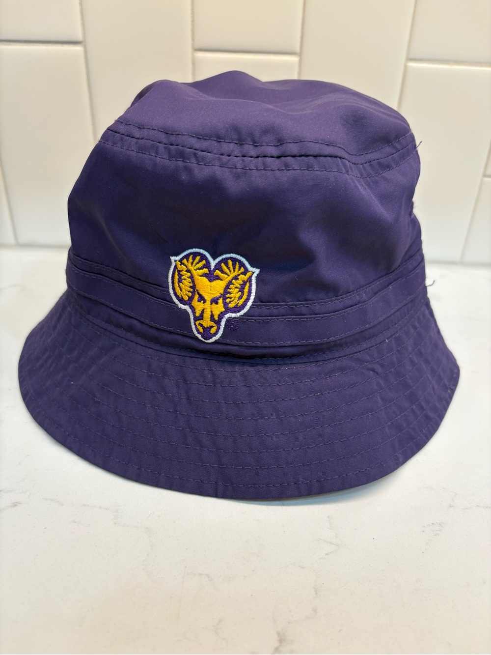 Top Of The World Mens NCAA College Bucket Hat Purple Gold Embroidery OSFM
